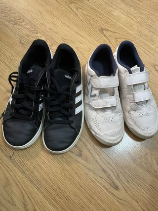Zapatillas Adidas Negras y Blancas