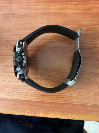Reloj Lujo Negro y Plateado