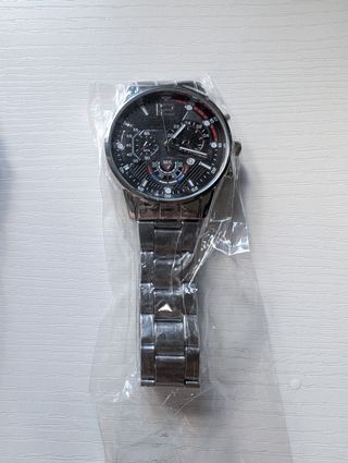 Reloj Hikun Negro y Plateado