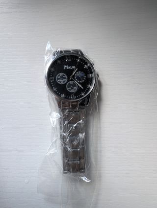 Reloj Hikun Negro y Plateado