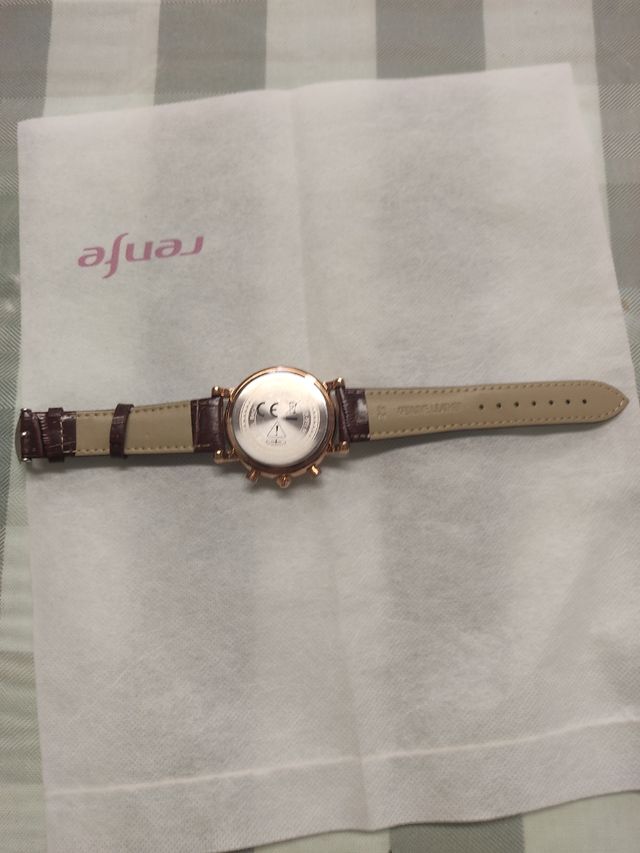 Reloj Chexi con Fase Lunar y Correa de Piel , Cron