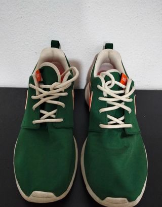 Scarpe Nike Roshe Run Verdi Arancio Taglia 36