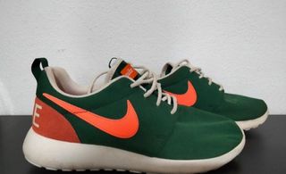 Scarpe Nike Roshe Run Verdi Arancio Taglia 36