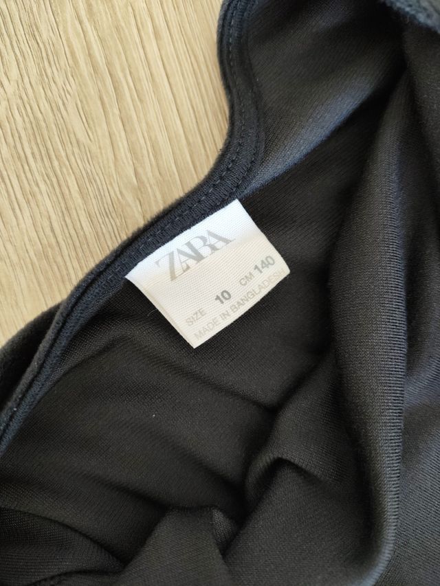 Corpo em veludo brilhante Zara tamanho 8-10 anos