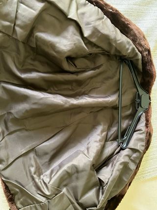 CHAQUETÓN PIEL MUTÓN MARRÓN TALLA M