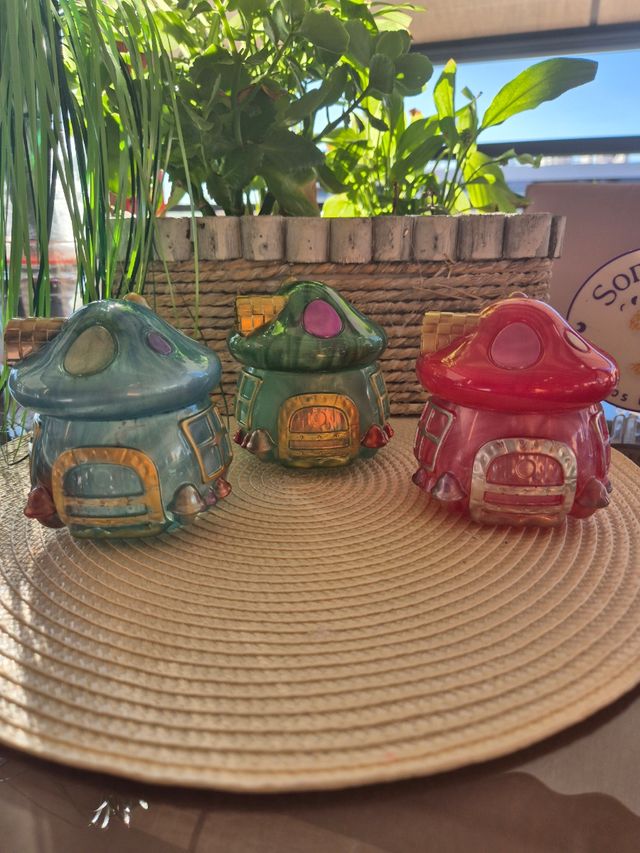 Casitas de setas decorativas