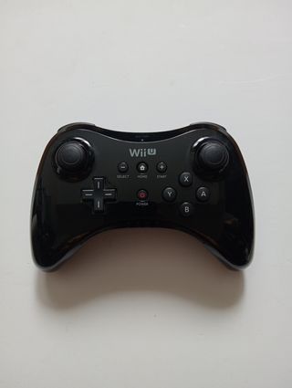 Mando Pro Wii U Original Nintendo Negro