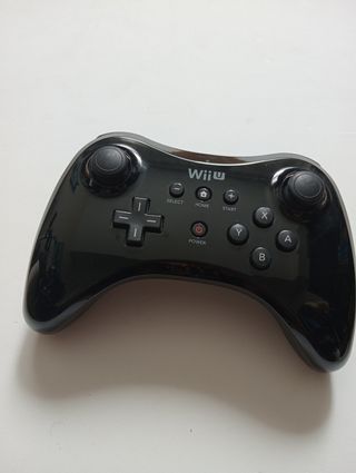 Mando Pro Wii U Original Nintendo Negro
