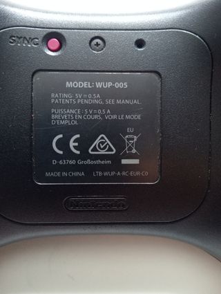 Mando Pro Wii U Original Nintendo Negro