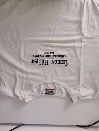 Camiseta Tommy Hilfiger Blanca Talla L