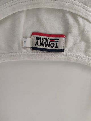 Camiseta Tommy Hilfiger Blanca Talla L