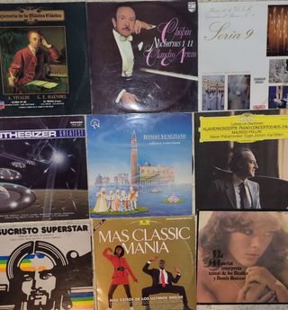 Lote 9 Vinilos Música Clásica y Pop