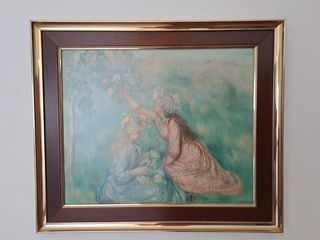 Quadro decorativo Renoir in legno e metallo