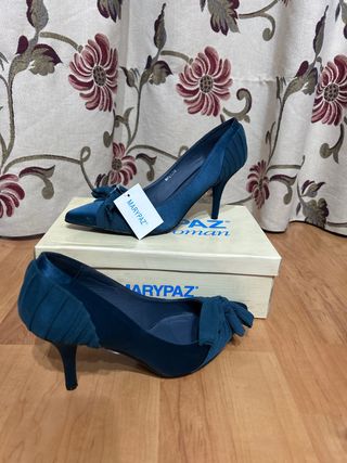 Zapatos de tacón Marypaz azules