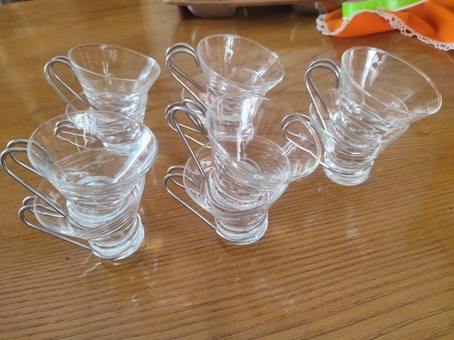 10 Tazzine da Caffè o Punch  Vetro