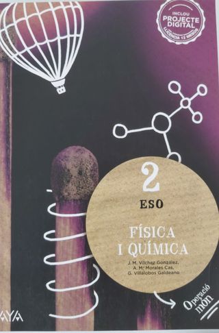 Libro de física y química de 2 de la ESO