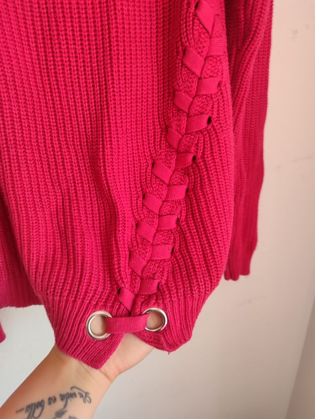 Jersey Guess Fucsia con Cordones