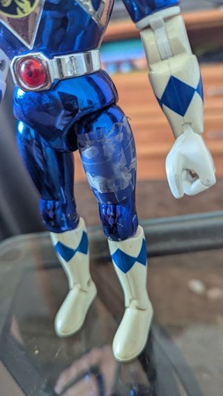 Figura Power Ranger Azul Lobo
