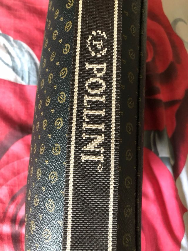 Borsa cartella Pollini marrone monogram
