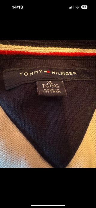 Jersey Tommy Hilfiger Rayas Azul y Blanco