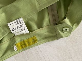 Pantalón verde algodón y seda