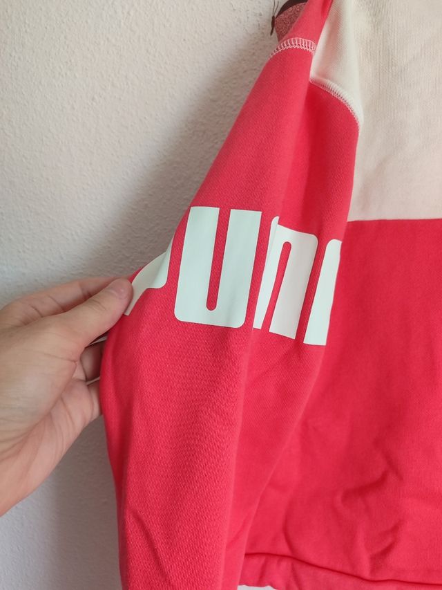 Sudadera corta Puma rosa