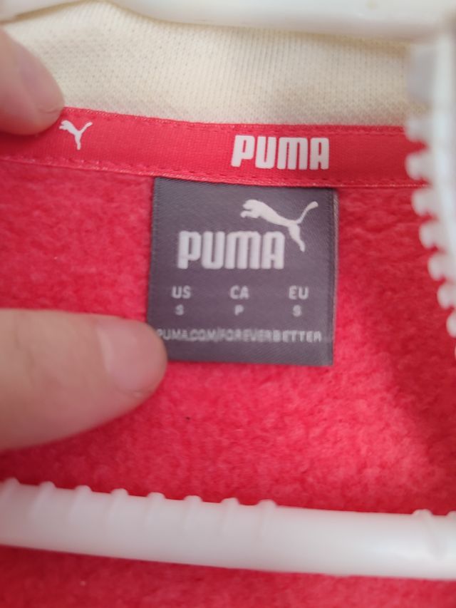 Sudadera corta Puma rosa