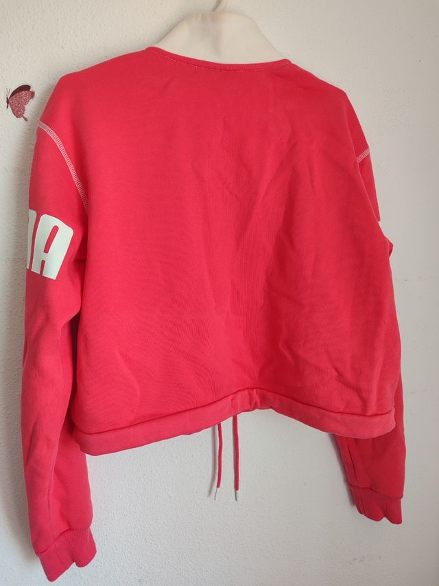 Sudadera corta Puma rosa