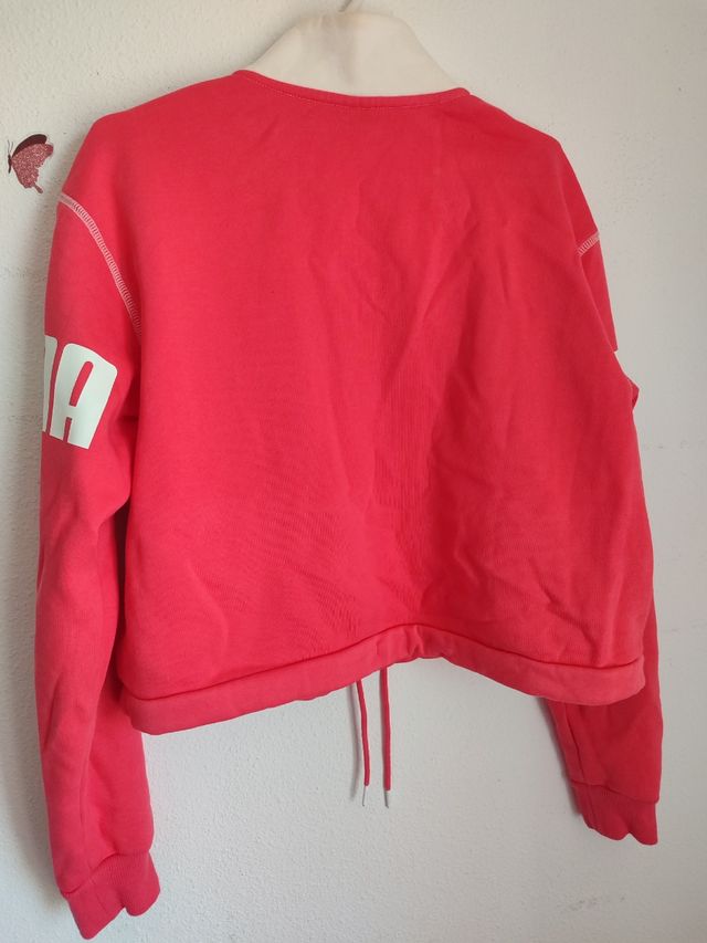 Sudadera corta Puma rosa