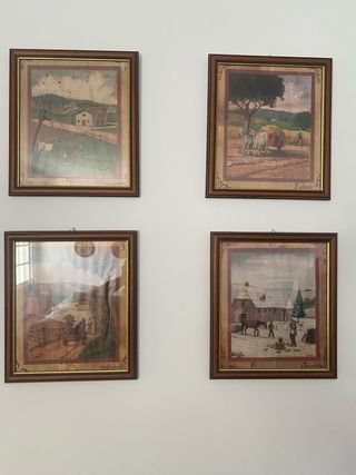Set de 4 Cuadros Decorativos