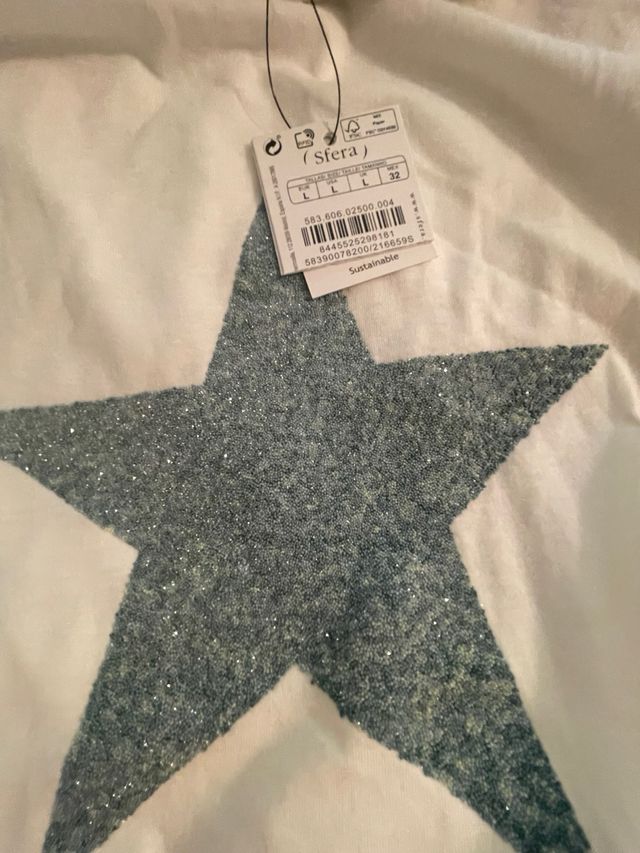Camiseta Sfera Estrella Gris Talla L