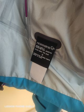 Norrona Giubbino Uomo Impermeabile Blu