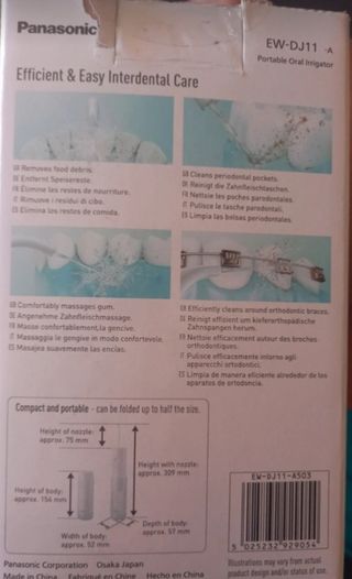 Irrigatore orale Panasonic DentaCare portatile