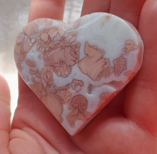 Cuore in agata rosa Shakura 42g