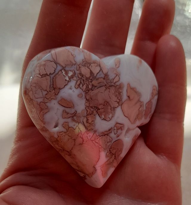 Cuore in agata rosa Shakura 42g