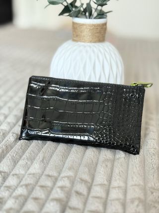 Monedero Bimba y Lola Negro Cocodrilo