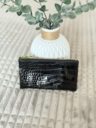 Monedero Bimba y Lola Negro Cocodrilo