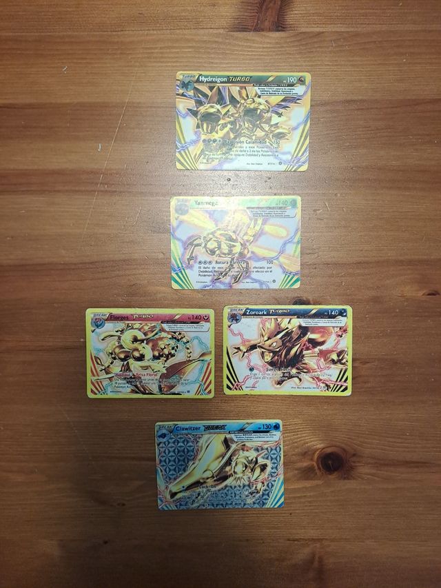 4 Cartas Pokémon Turbo y 1 BREAK