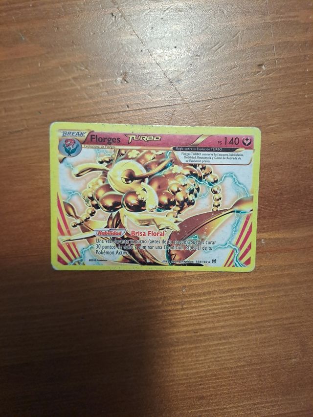 4 Cartas Pokémon Turbo y 1 BREAK