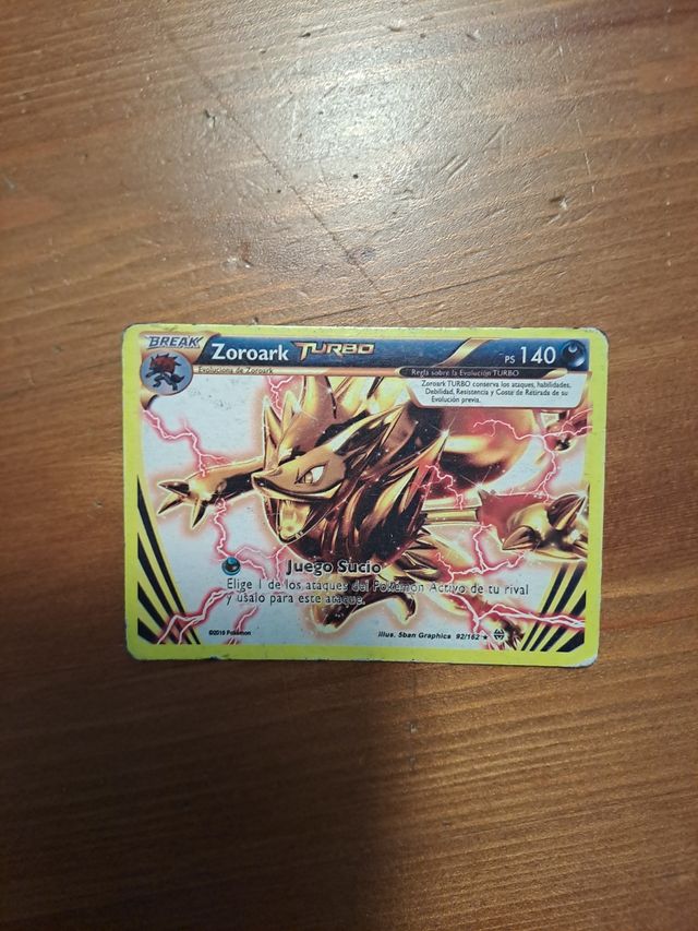 4 Cartas Pokémon Turbo y 1 BREAK