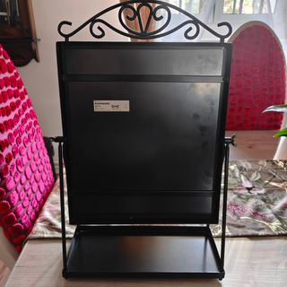 Espejo de Tocador Negro con Base