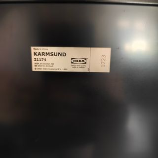 Espejo de Tocador Negro con Base