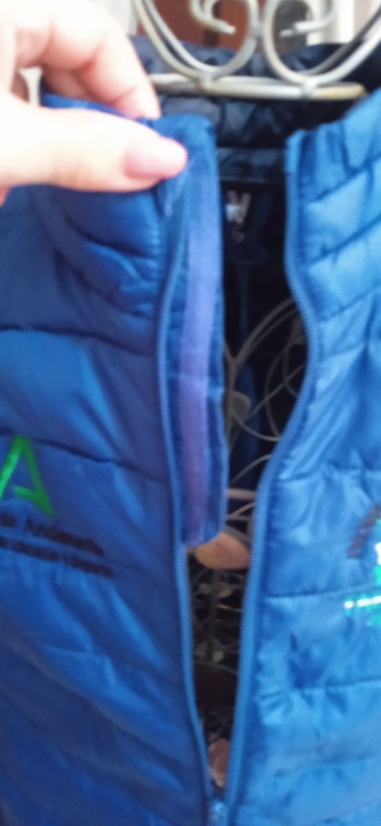 Chaqueta sin mangas azul