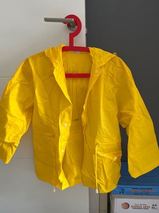 Chubasquero infantil amarillo talla 8