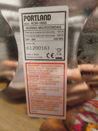 Microondas 1000W Grande