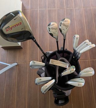Juego de palos de golf con bolsa y carrito
