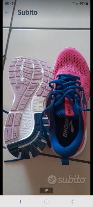 Scarpe Brooks Donna Rosa/Blu