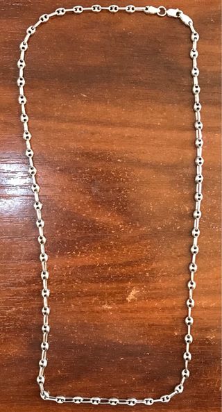 Cadena Plata Ley Larga + Regalo