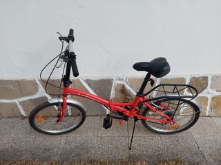 Bicicleta Plegable Roja Boomerang Urban Life PS30
