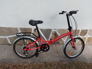Bicicleta Plegable Roja Boomerang Urban Life PS30